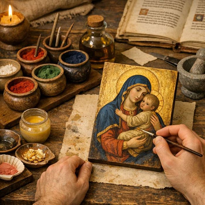 Peinture à tempera au Moyen Âge : technique et secrets