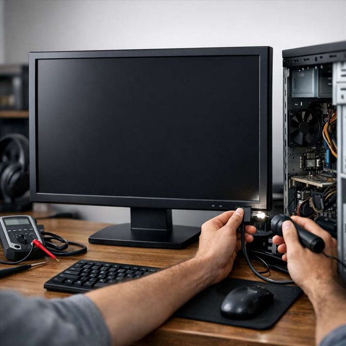 Écran PC noir au démarrage : que vérifier avant réparation ?
