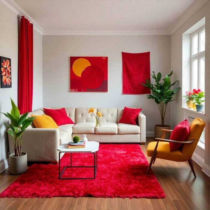 Couleurs qui s'harmonisent avec le Rouge